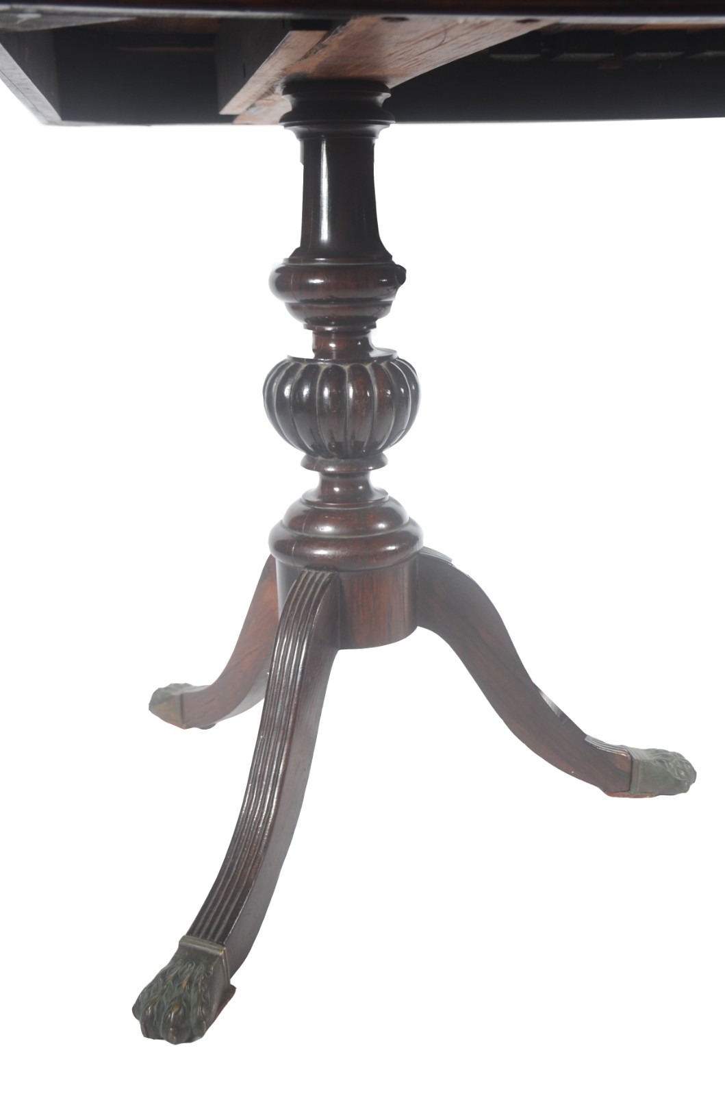 Mesa de jantar de jacarandá, tampo retangular com uma tábua extensora... - foto 10 de 11
