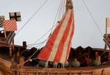 Modelismo - Miniatura de navio em madeira. Desg... - Modelismo - Miniatura de navio em madeira. Desgastes.