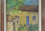 Manoel Santiago (1897-1987), Casario - Óleo sobre tela.