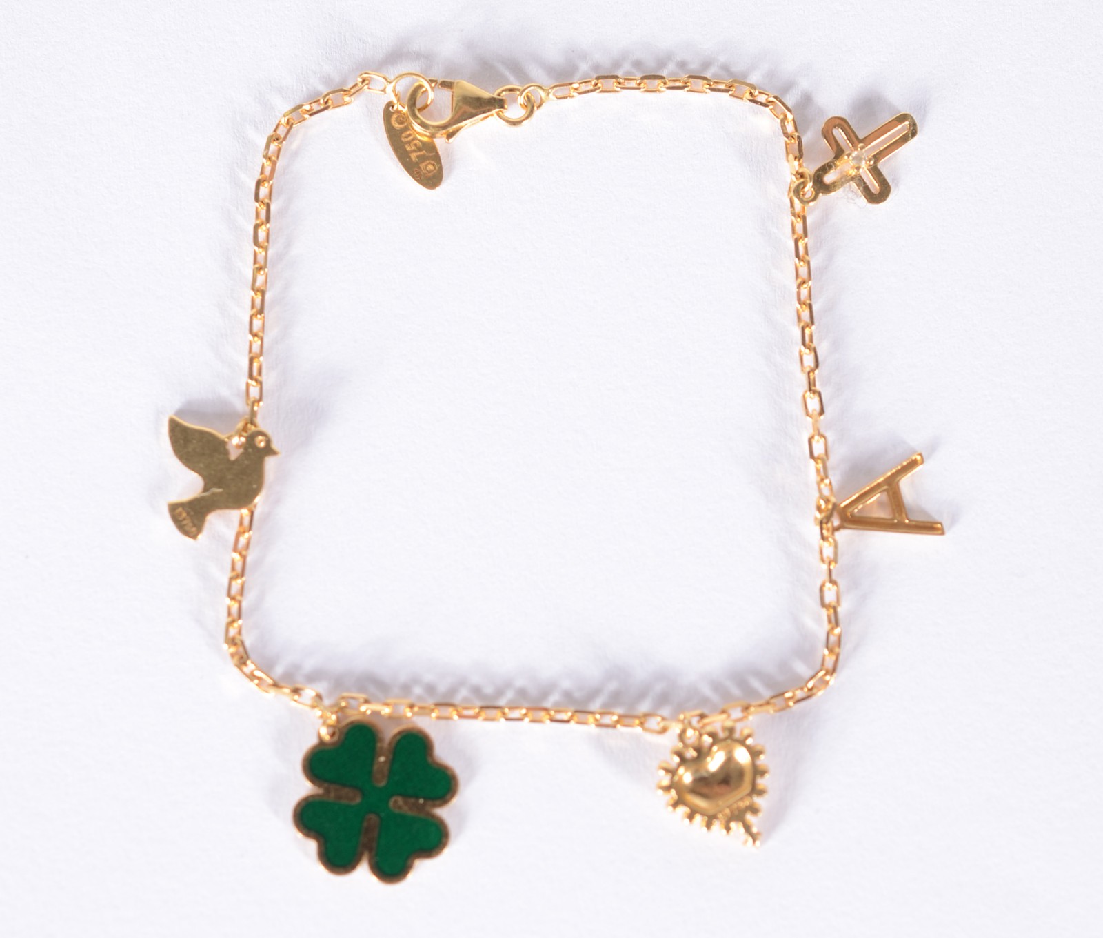 Pulseira de ouro 18 k., contraste 750 mls. (Por motivos de segurança... - foto 2 de 5