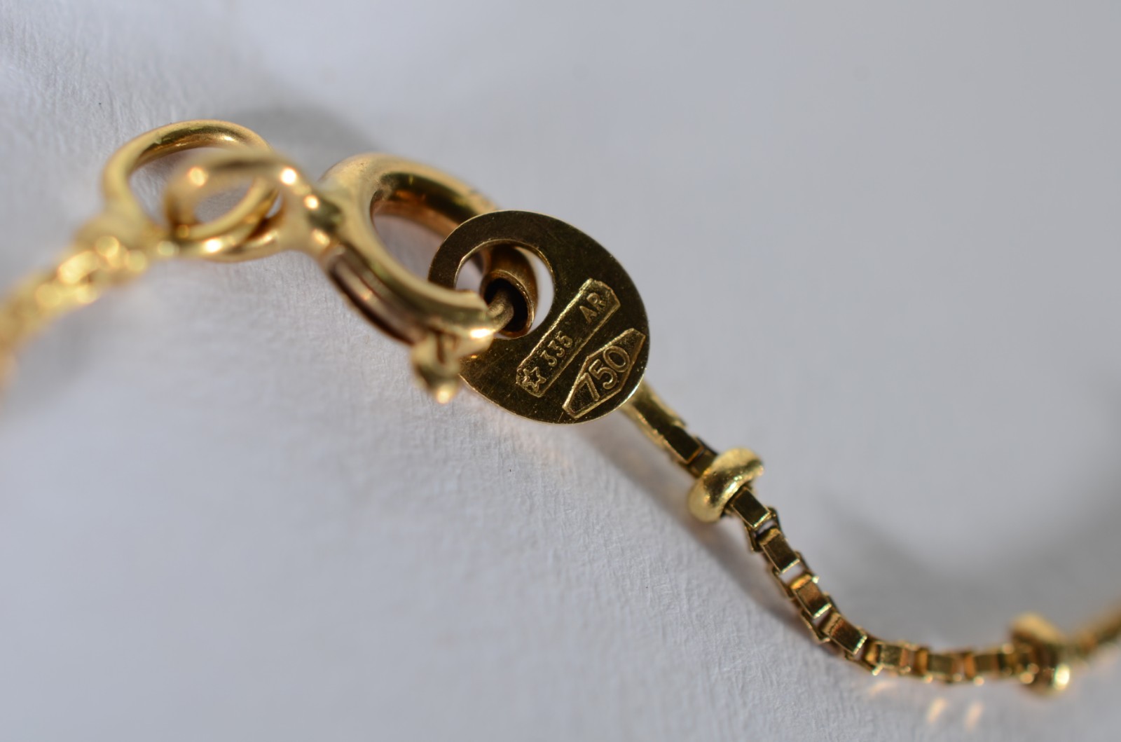 Colar de ouro 18 k., contraste 750 mls. (Por motivos de segurança a... - foto 4 de 5