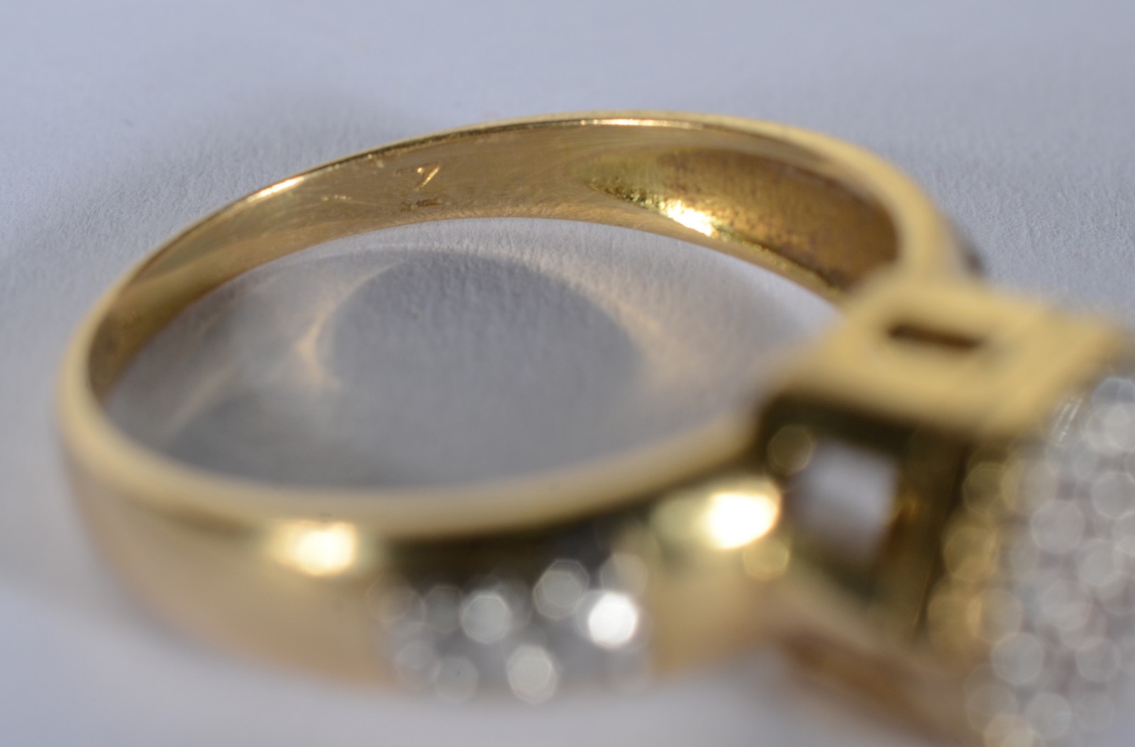 Anel de formatura de ouro 18 k., contraste 750 mls, aro 14. (Por... - foto 4 de 7