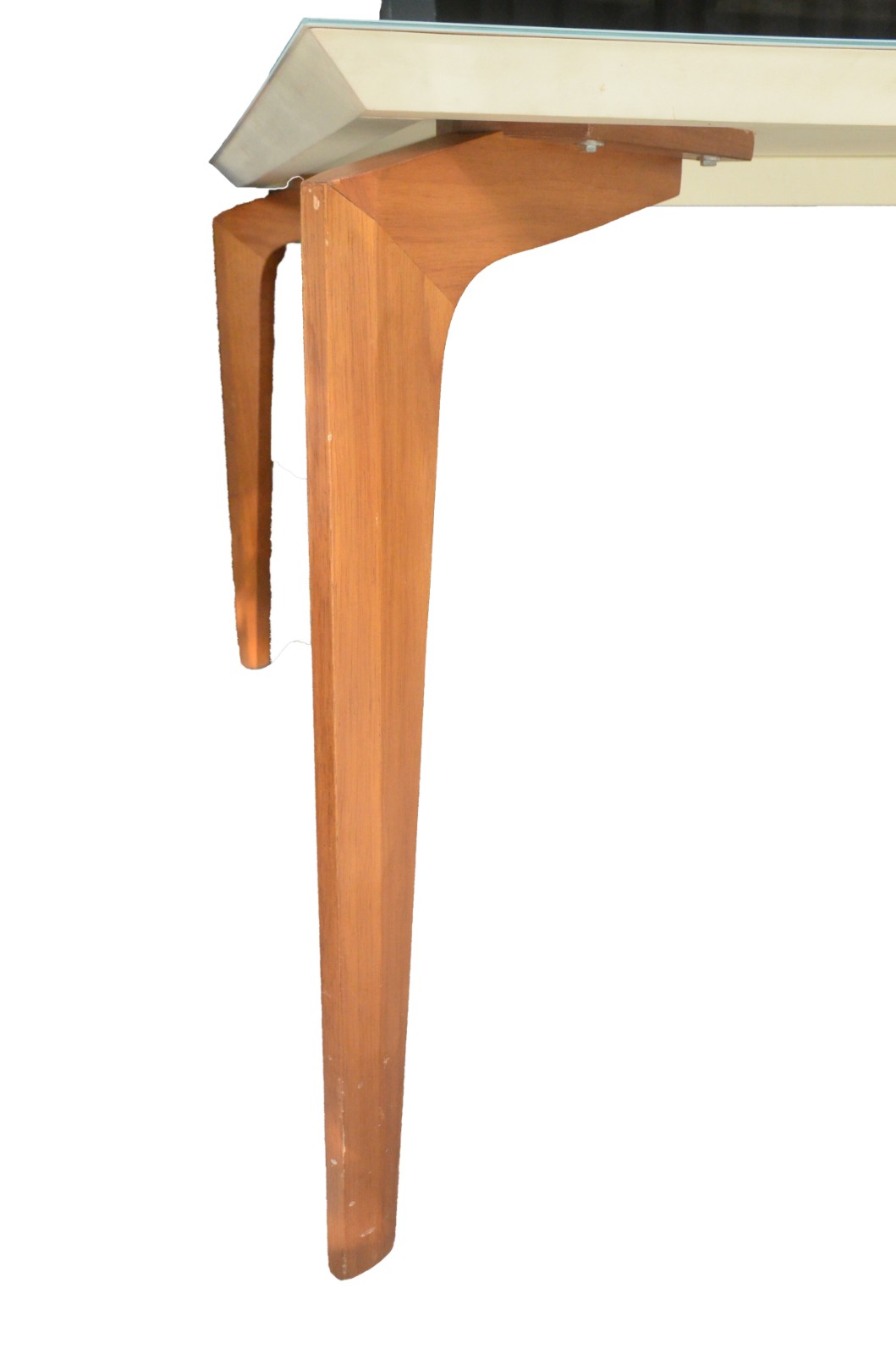 Mesa de jantar com tampo de vidro e base de madeira. Designer moderno. - foto 4 de 4
