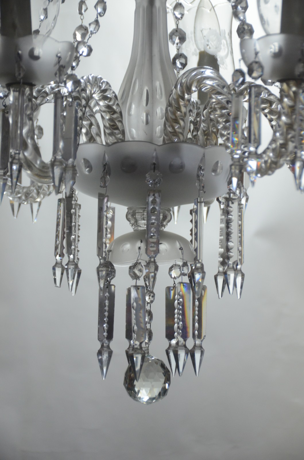 Lustre de cristal para 6 luzes. - foto 3 de 4