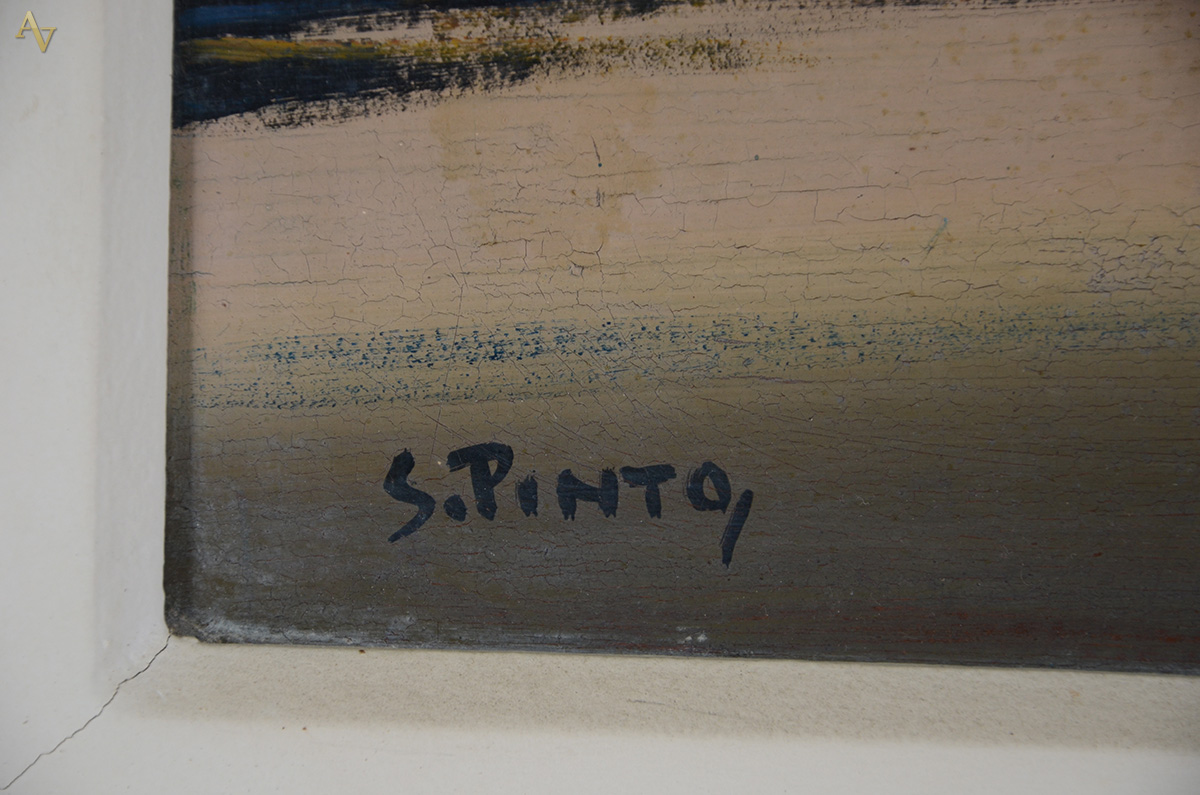SYLVIO PINTO (1918 - 1997) - Marinha - ose - 22 x 48 - foto 3 de 3