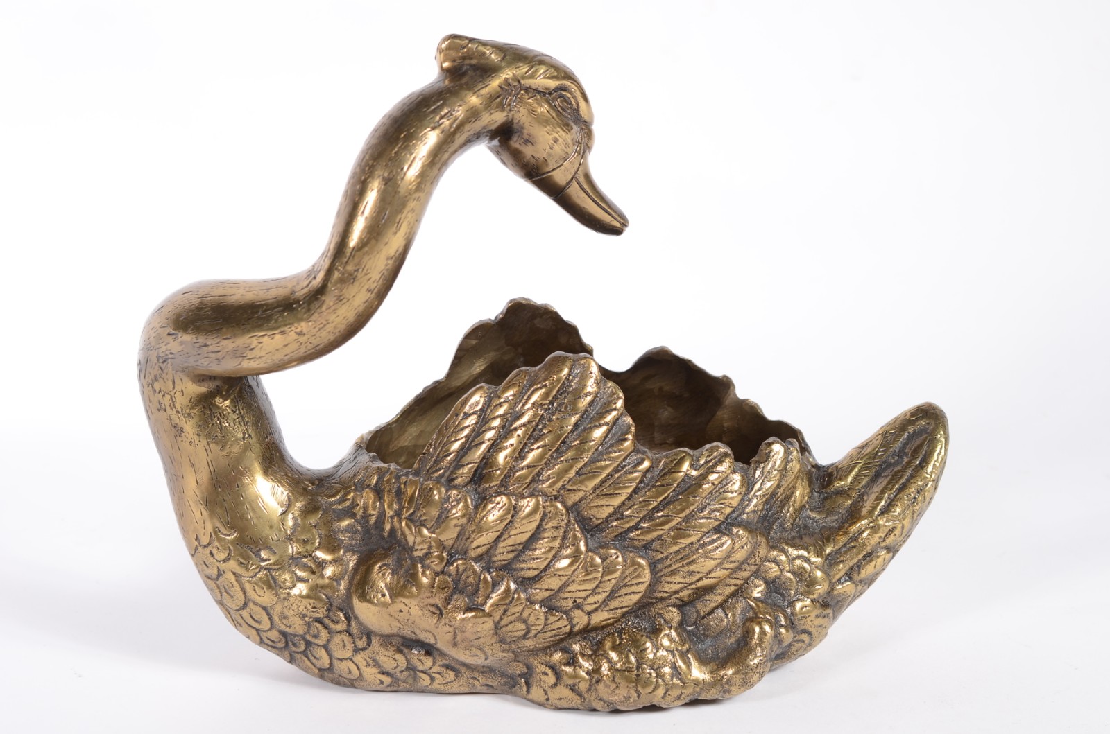 Fruteira de bronze representando cisne. - foto 6 de 8