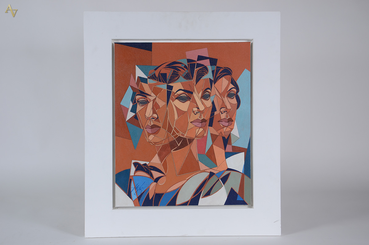 HENRI CARRIERES (1947) - Figuras - ost - 50 x 60. - foto 1 de 3