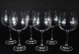 Seis taças para vinho de cristal. - Seis taças para vinho de cristal.
