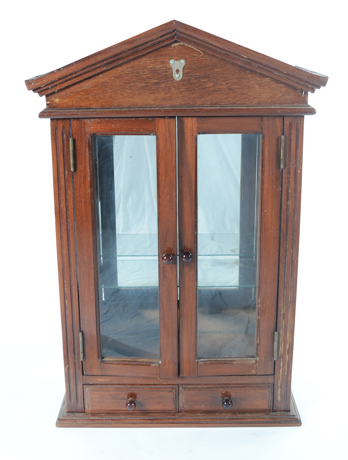 Pequena vitrine de parede de madeira nobre. - foto 1 de 5