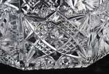 Fruteira feitio oitavado de cristal tcheco lapi... - Fruteira feitio oitavado de cristal tcheco lapidado. Pequenos bicados.
