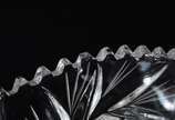 Fruteira feitio oitavado de cristal tcheco lapi... - Fruteira feitio oitavado de cristal tcheco lapidado. Pequenos bicados.