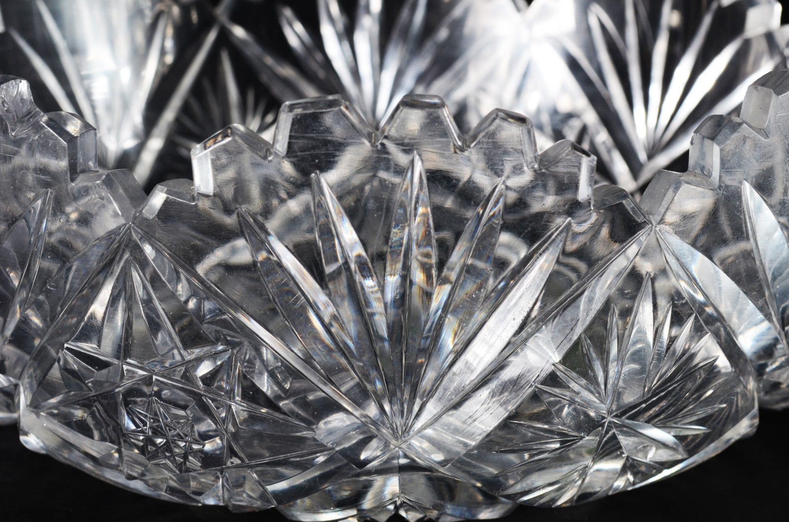 Duas fruteiras de cristal lapidado. - foto 7 de 11