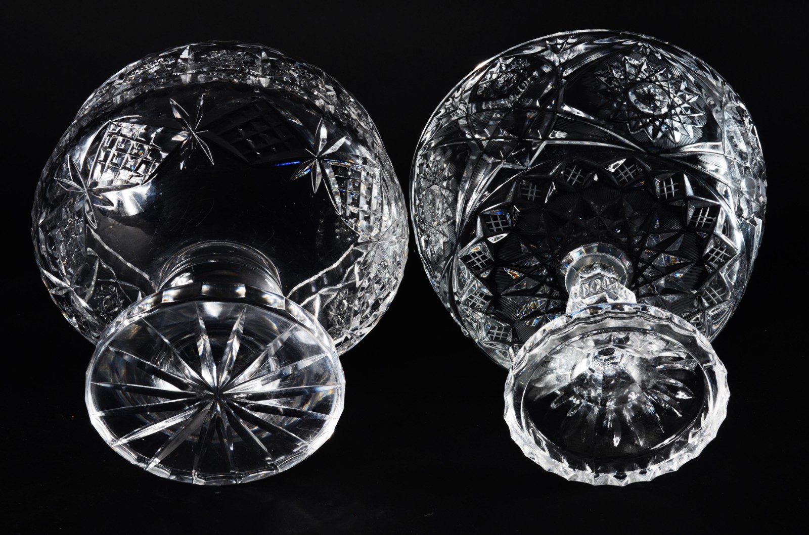Duas fruteiras de cristal tcheco lapidado. - foto 8 de 8