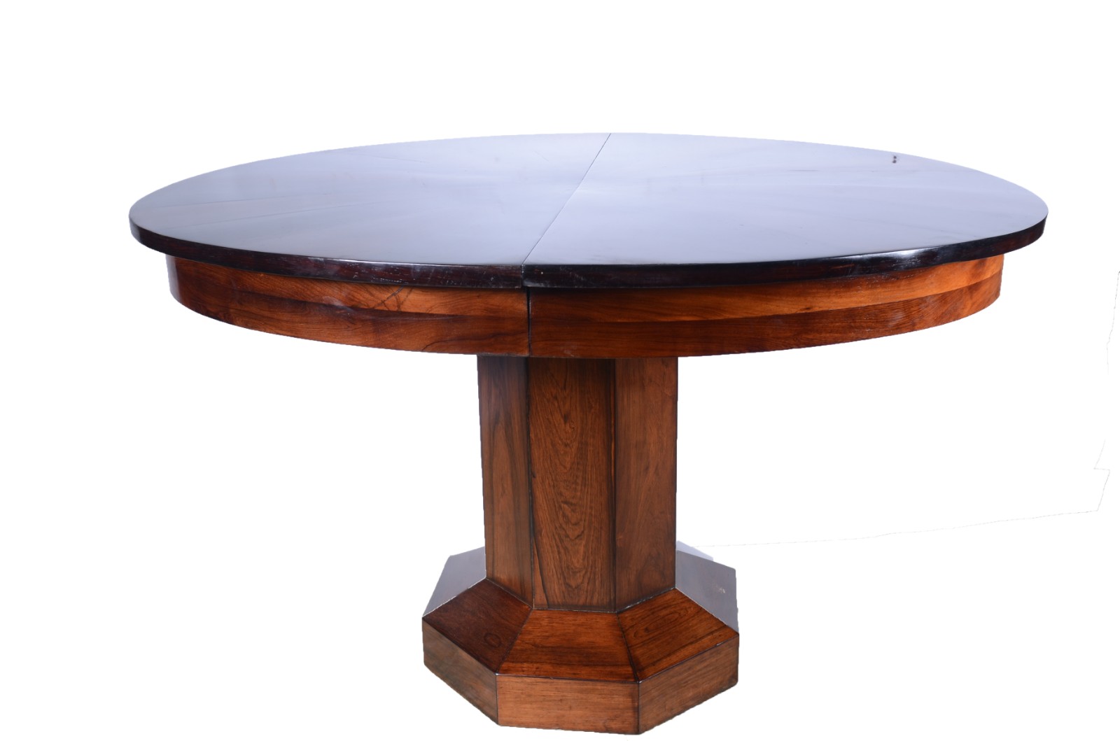 Mesa francesa Art Deco em madeira nobre, realçada por belos veios... - foto 1 de 4