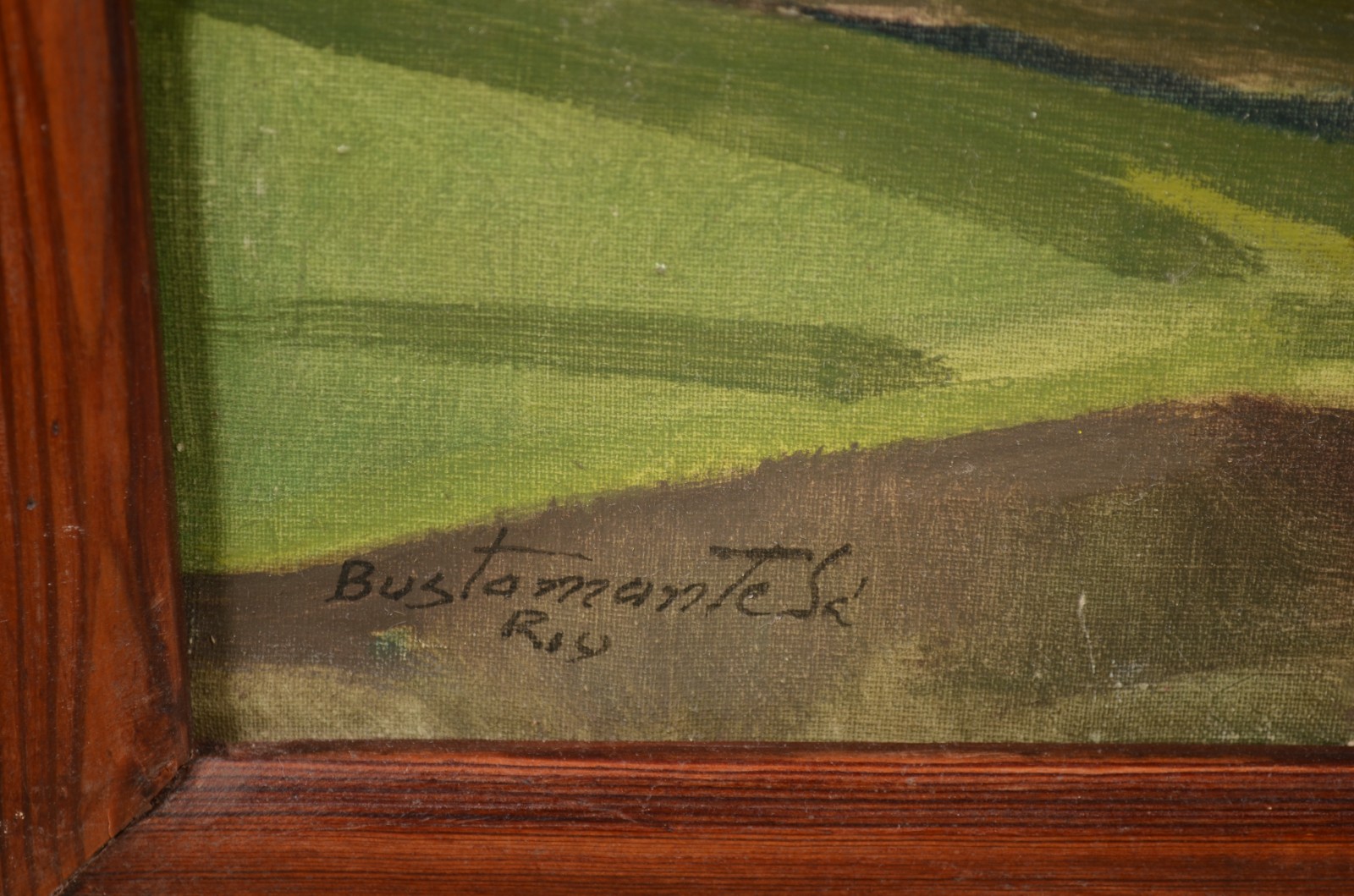 Bustamante Sá (1907-1988), Paisagem com figuras - foto 3 de 5
