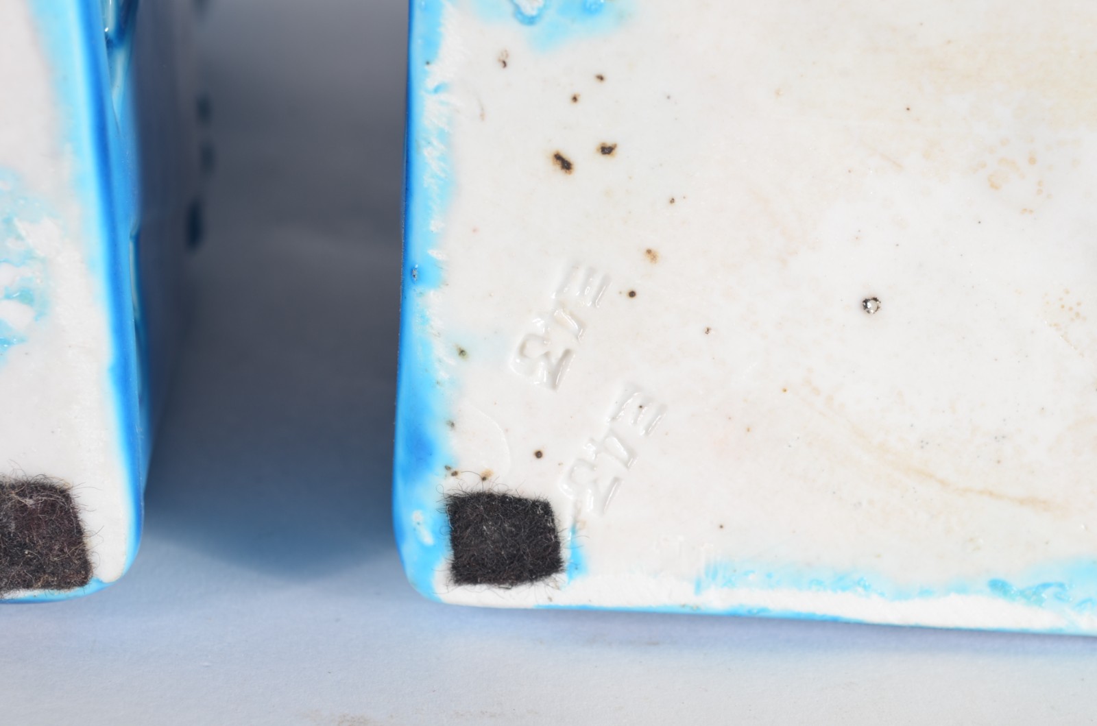 Par cães de fó de porcelana azul turquesa. - foto 8 de 8