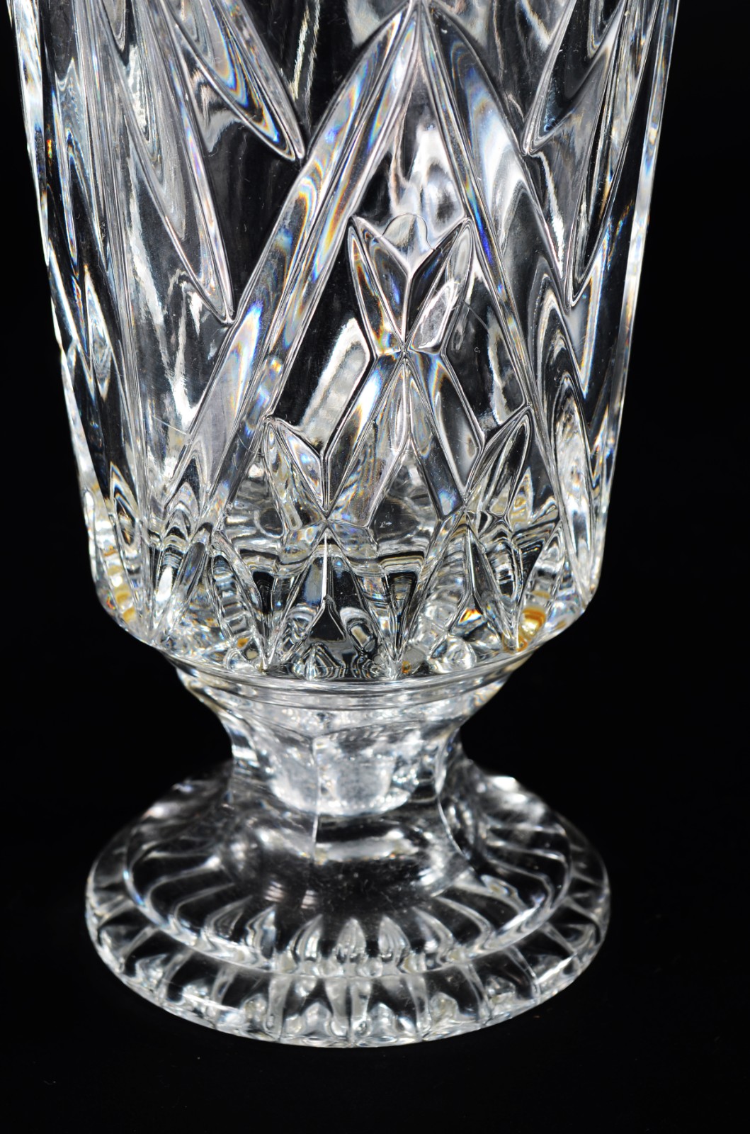 Par de bombonieres de cristal tcheco lapidado. - foto 6 de 11