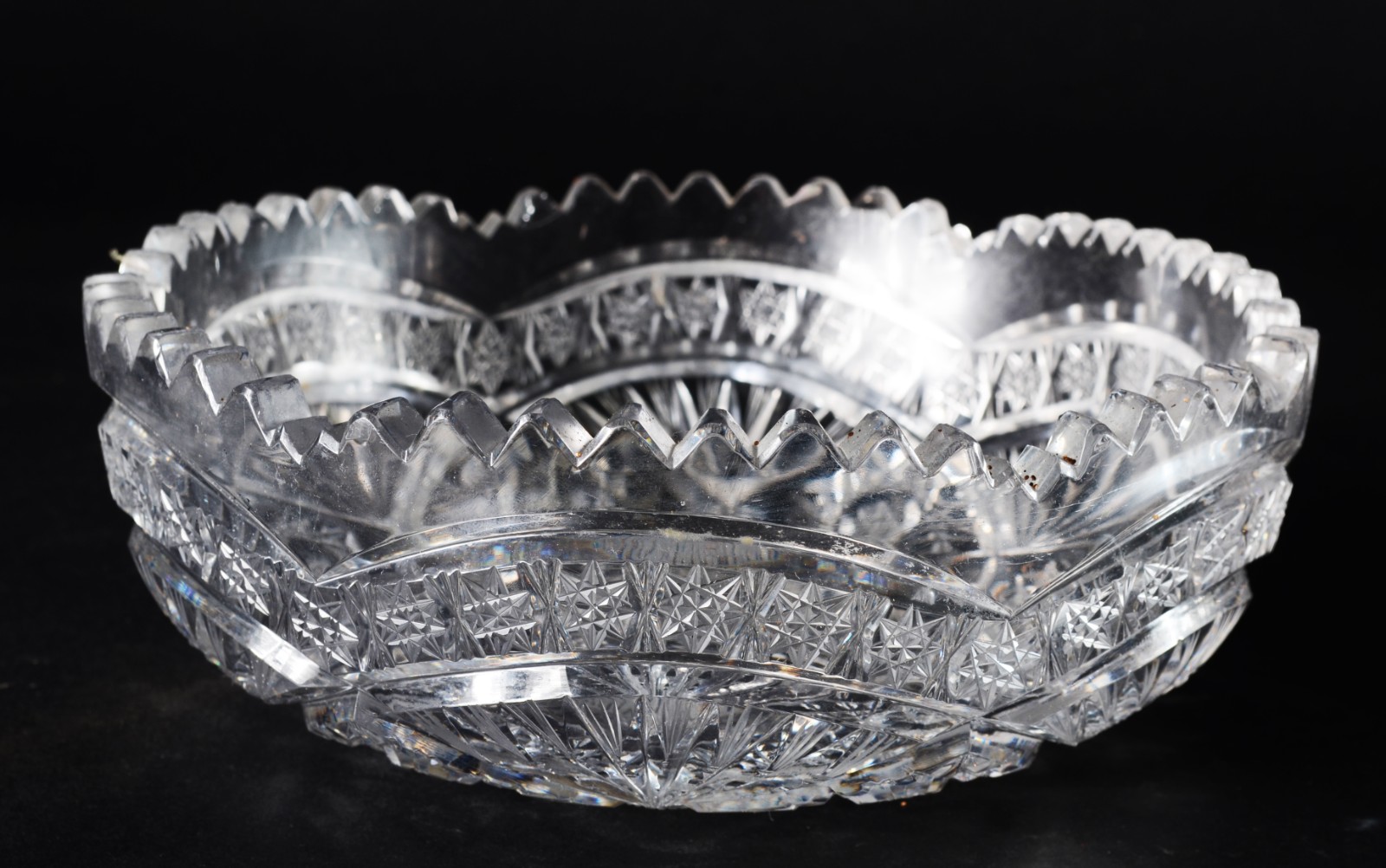 Duas fruteiras de cristal tcheco lapidado. - foto 10 de 11