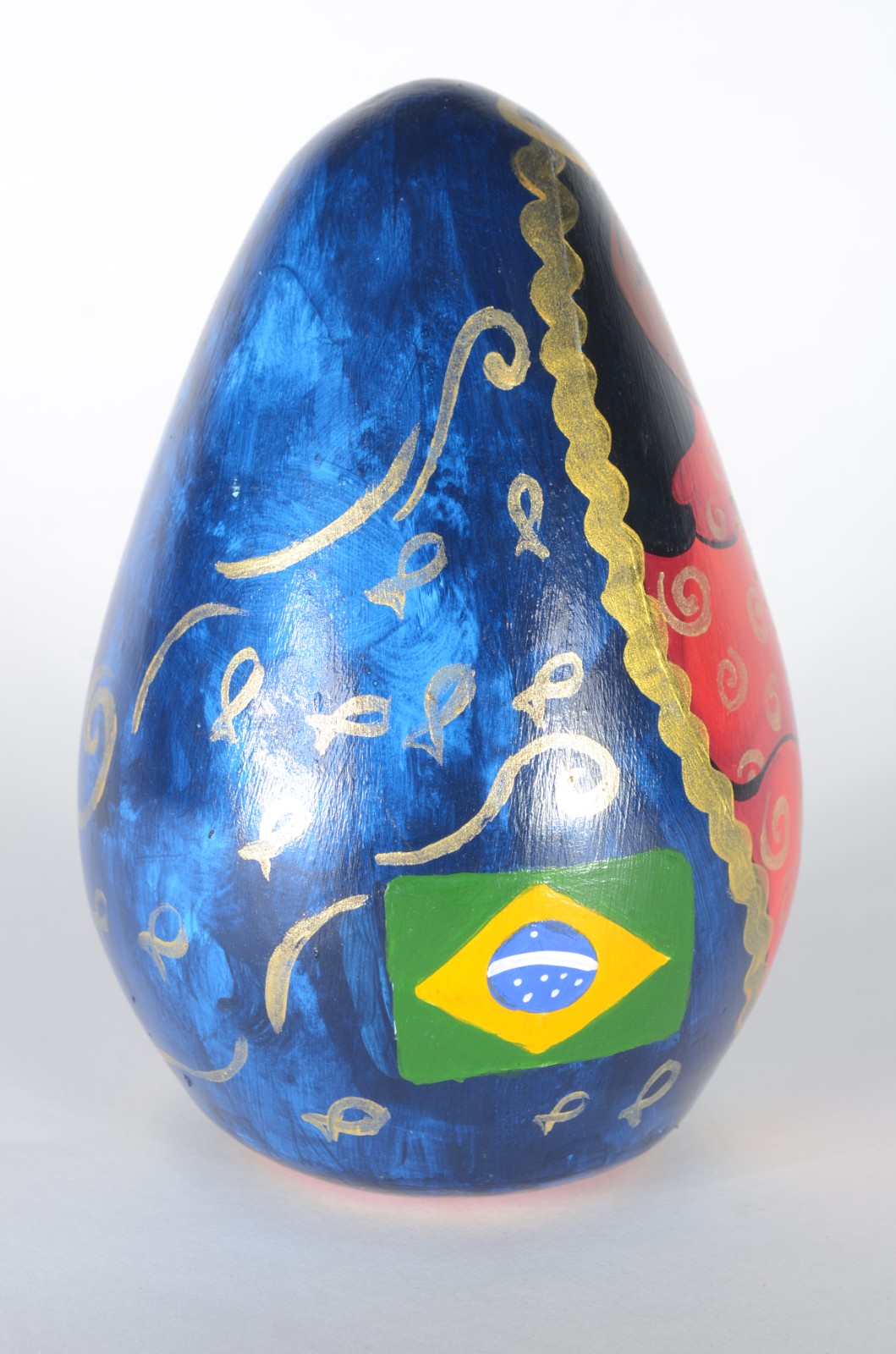 Escultura de cerâmica representando Nossa Senhora Aparecida, assinada... - foto 5 de 7