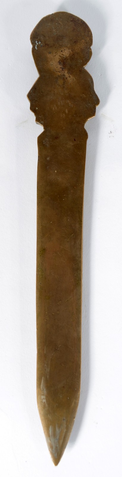 Abridor de cartas de bronze com figura masculina. - foto 4 de 5
