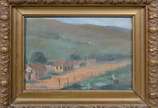 Haydéa Santiago (1896-1980), Paisagem de Poços ... - Óleo sobre tela colado em madeira.