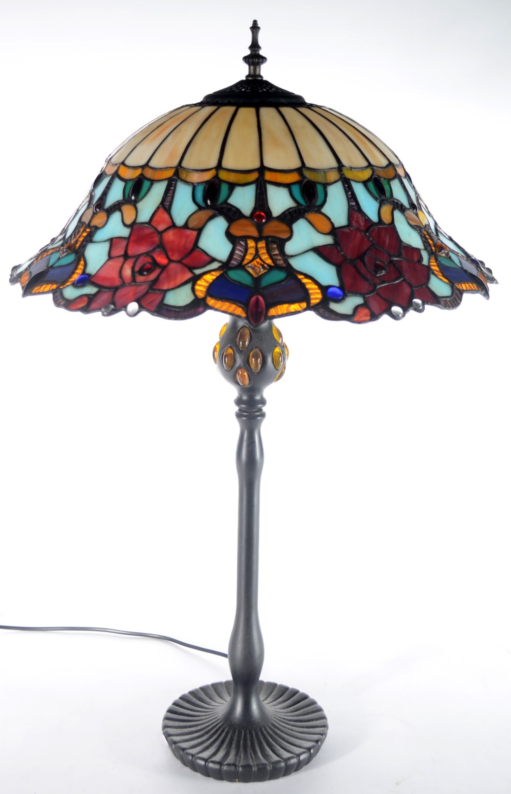 Abatjout, estilo Tiffany cúpula em placas de pasta de vidro. - foto 2 de 6