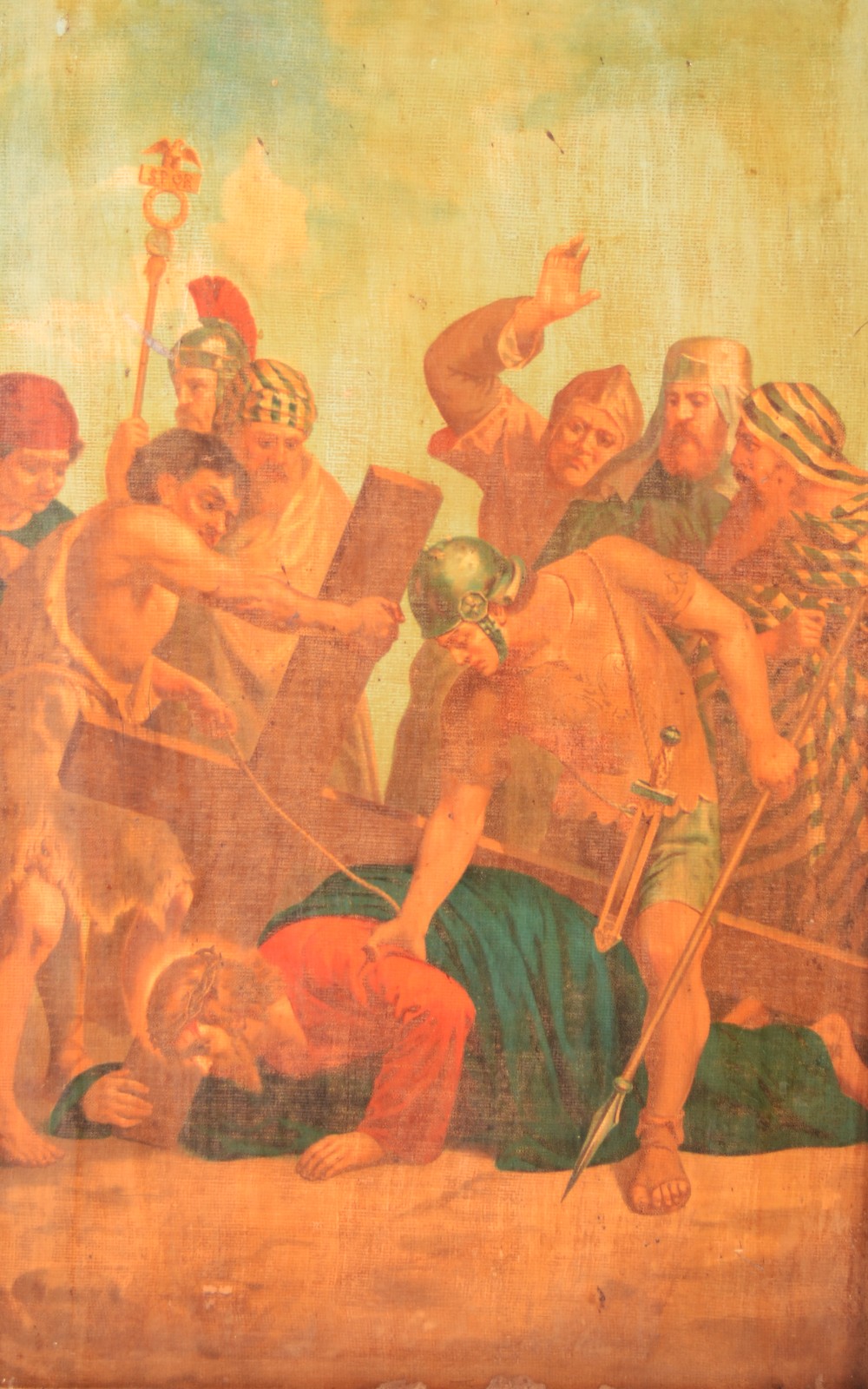 Quadro sacro de madeira trabalhada com reprodução de uma das... - foto 2 de 8