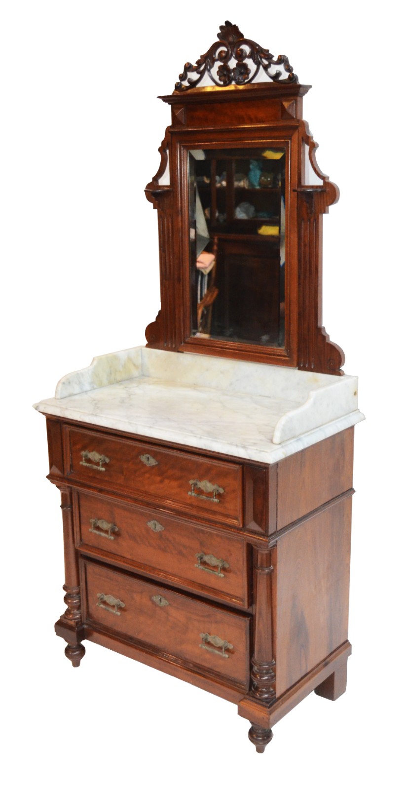 Elegante móvel toilette de madeira nobre, parte inferior com tres... - foto 1 de 8