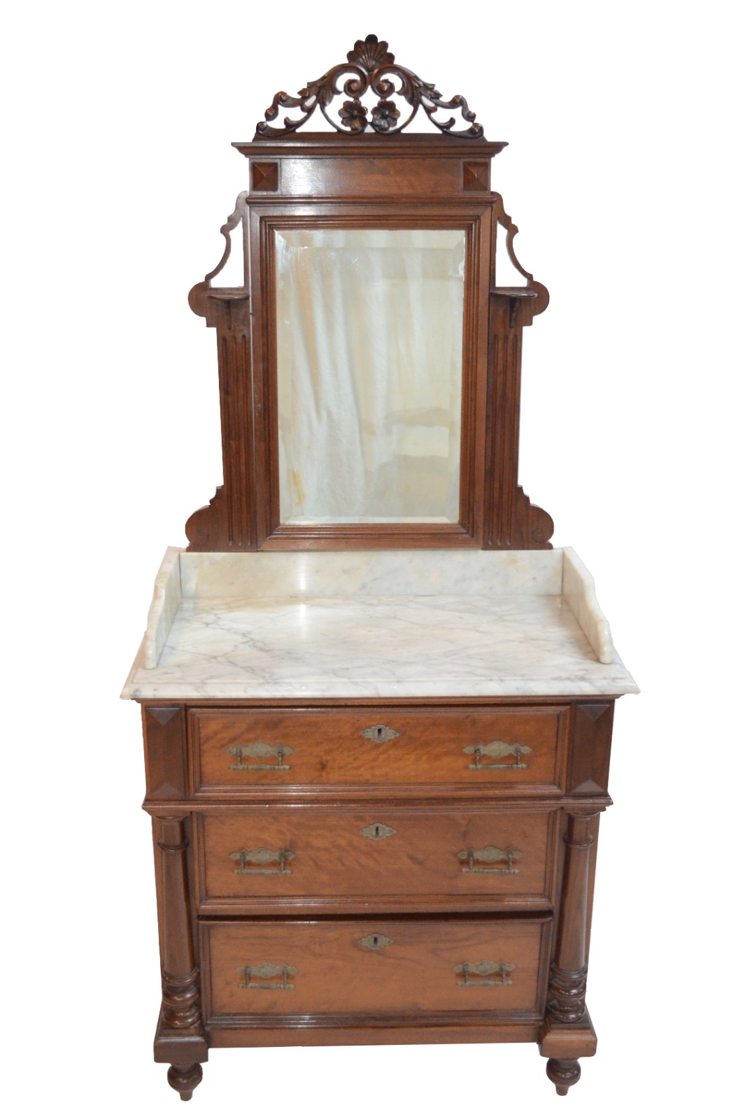 Elegante móvel toilette de madeira nobre, parte inferior com tres... - foto 2 de 8