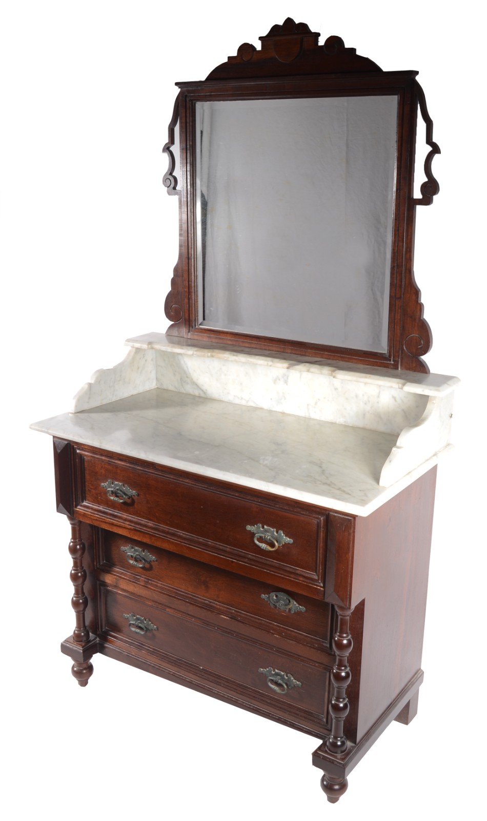 Elegante móvel toilette de madeira nobre, parte inferior com tres... - foto 1 de 7