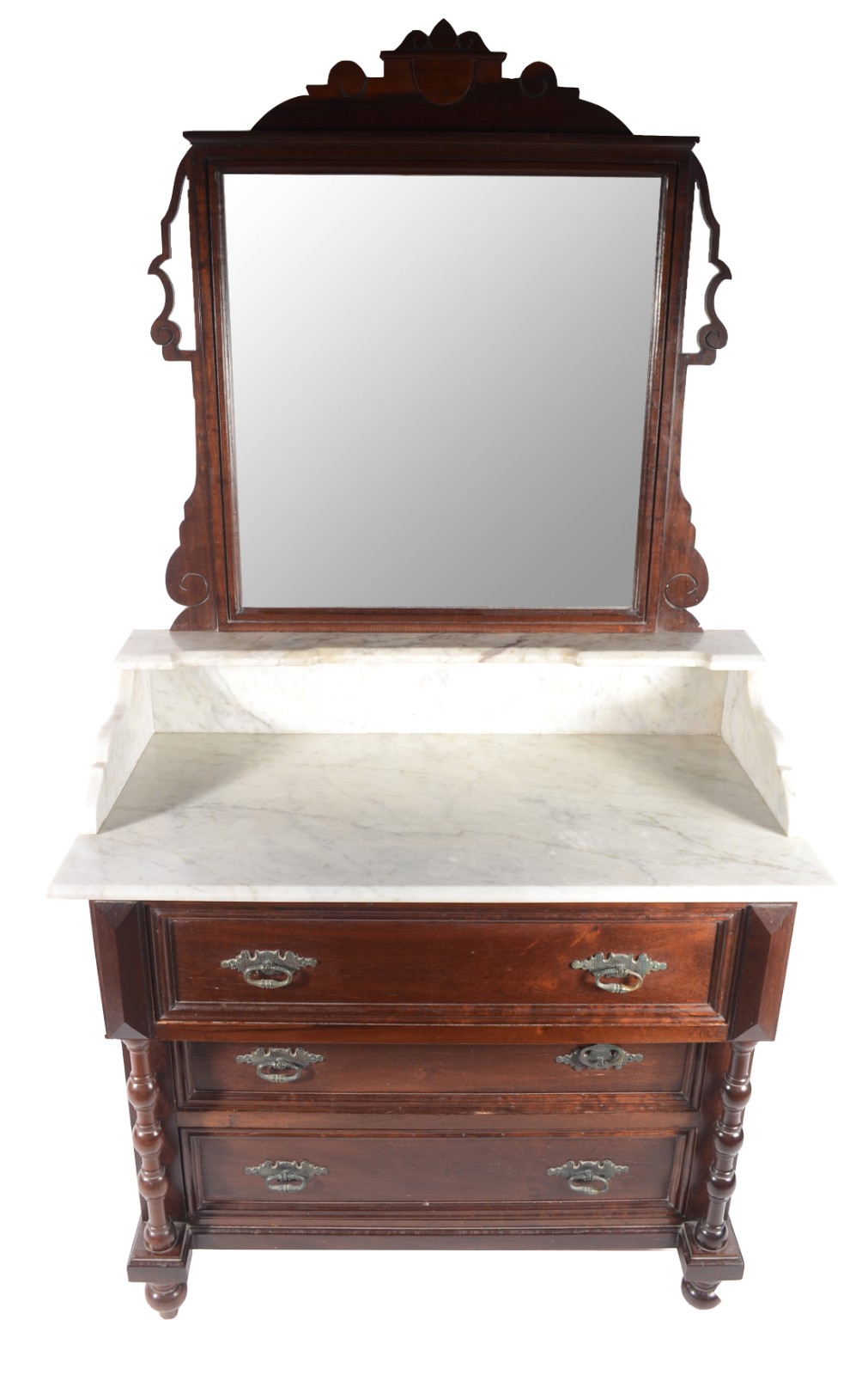 Elegante móvel toilette de madeira nobre, parte inferior com tres... - foto 2 de 7