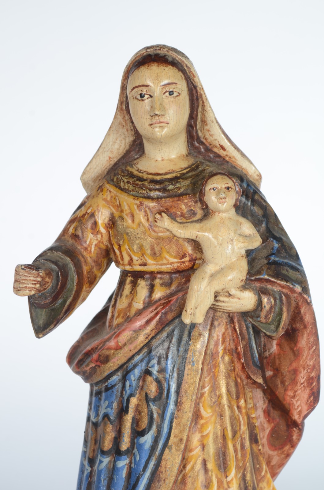 Nossa Senhora do Rosário - Antiga imagem de madeira policromada... - foto 2 de 8