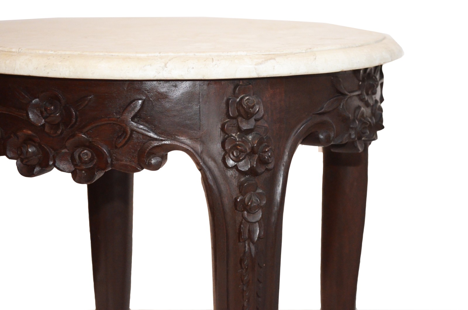 Conjunto de mesa de centro e par de mesas laterais redondas de... - foto 4 de 5
