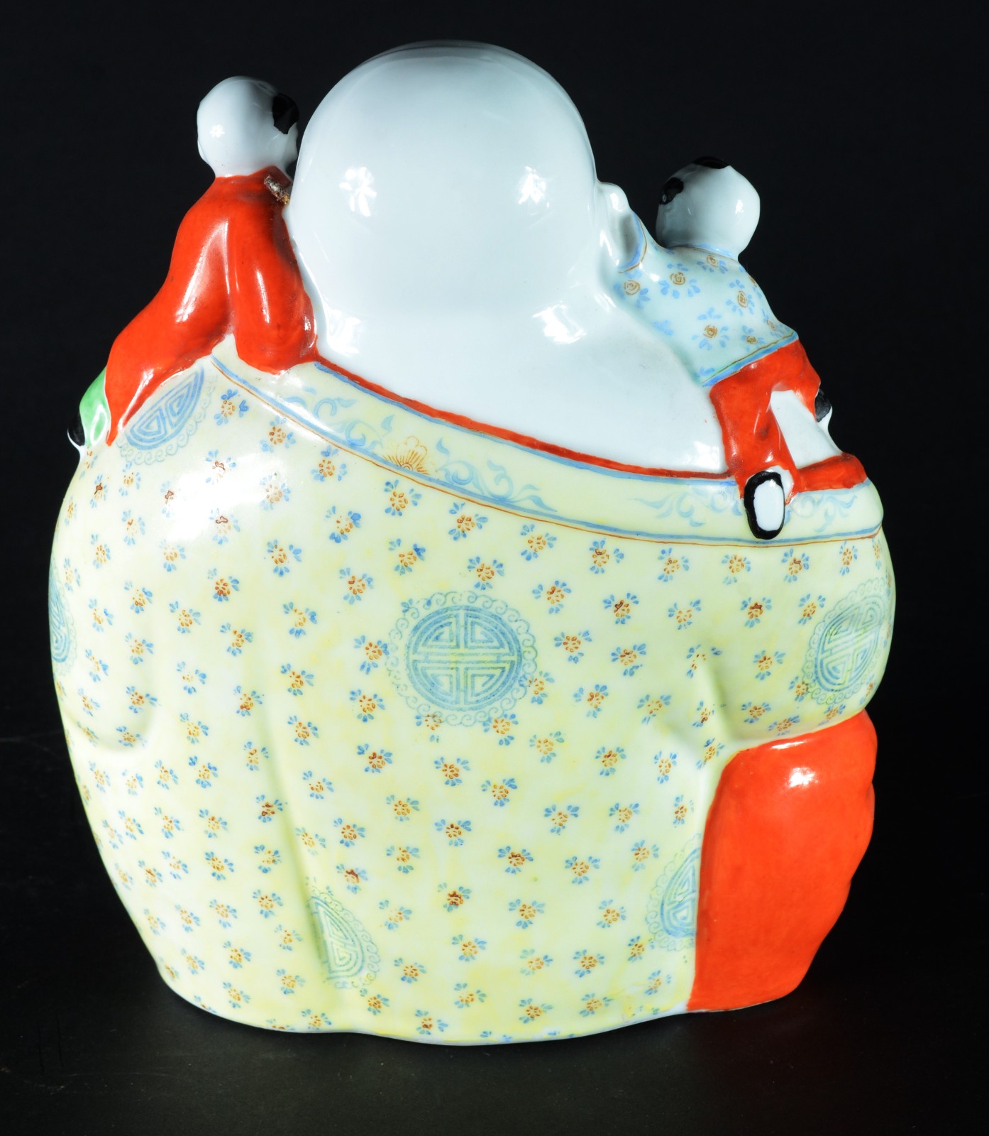 Estatueta de porcelana chinesa representando Buda sorridente. - foto 4 de 6