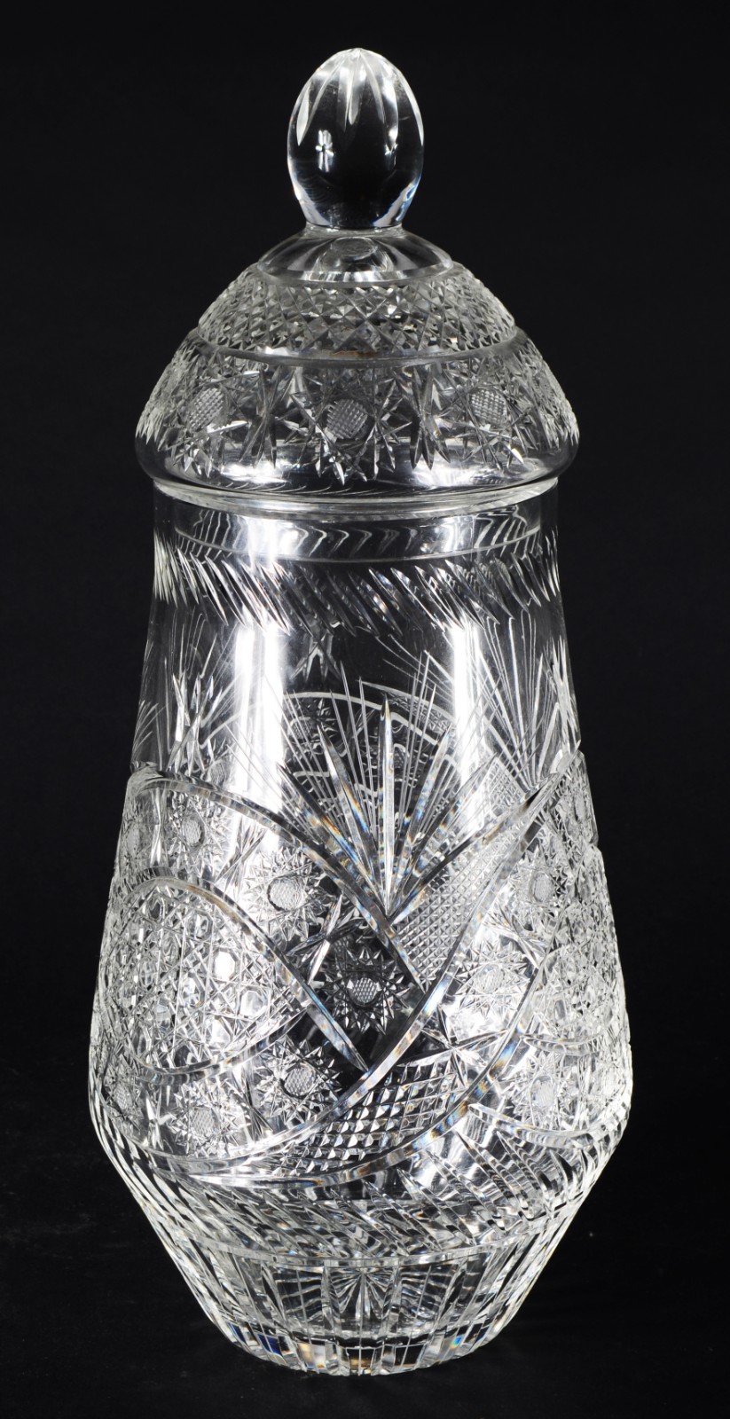 Grande potiche de cristal lapidado. - foto 1 de 6
