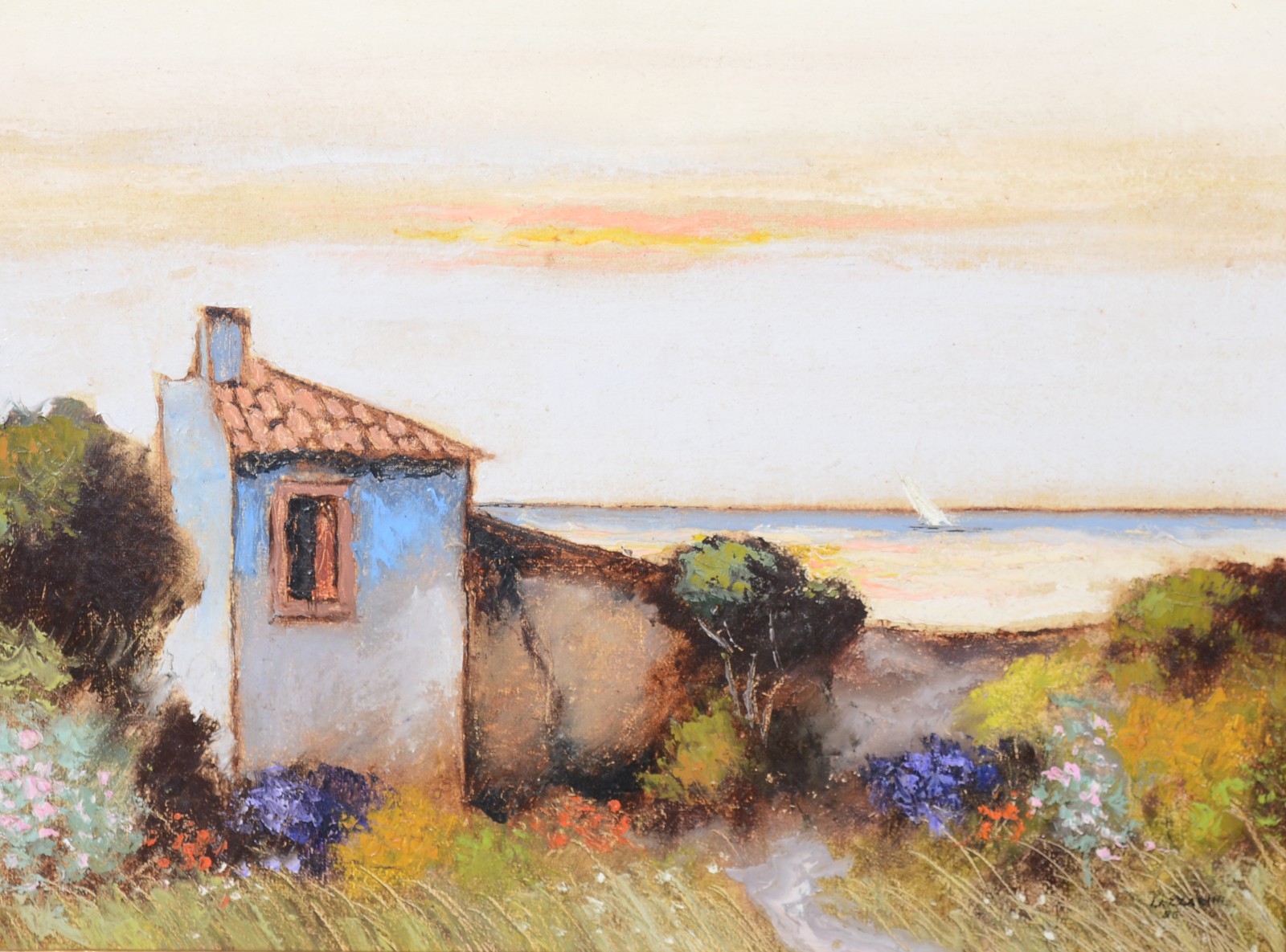 Domenico Lazzarini (1920-1987), Paisagem com Casario - foto 1 de 4