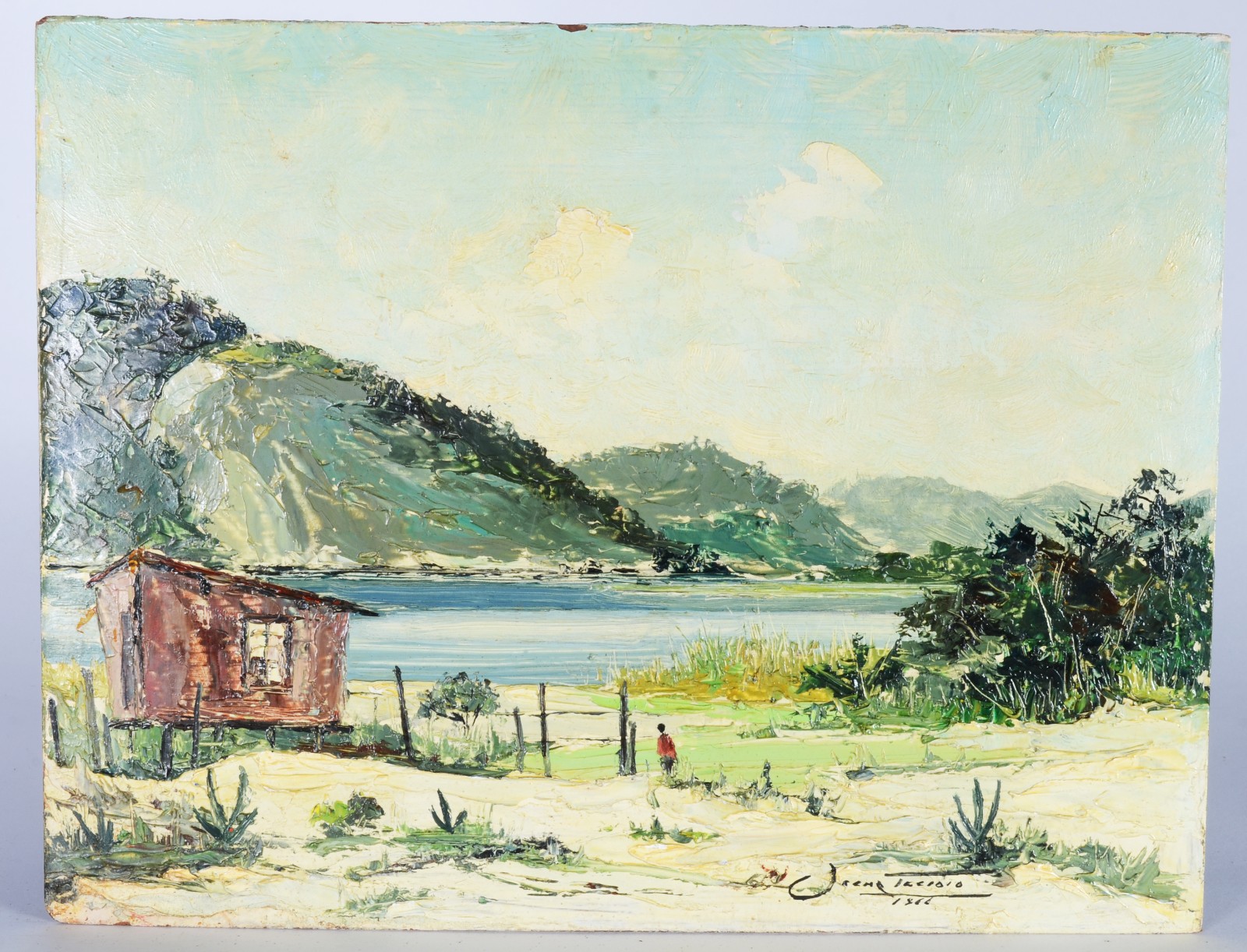 Oscar Tecídio (1926-1995), Paisagem com Figura - foto 2 de 4