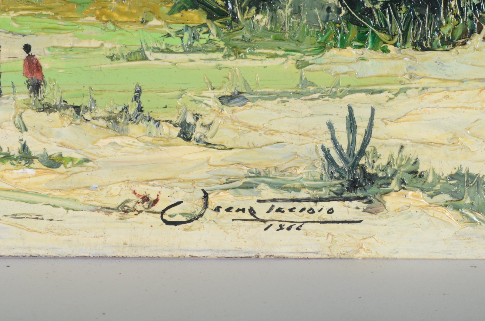Oscar Tecídio (1926-1995), Paisagem com Figura - foto 3 de 4