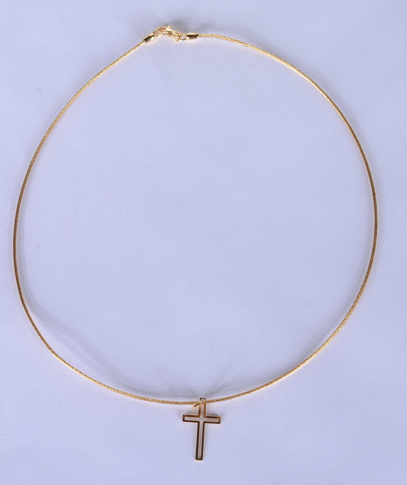 Gargantilha com pendente de ouro 18 k., contraste 750 mls. (Por... - foto 2 de 5