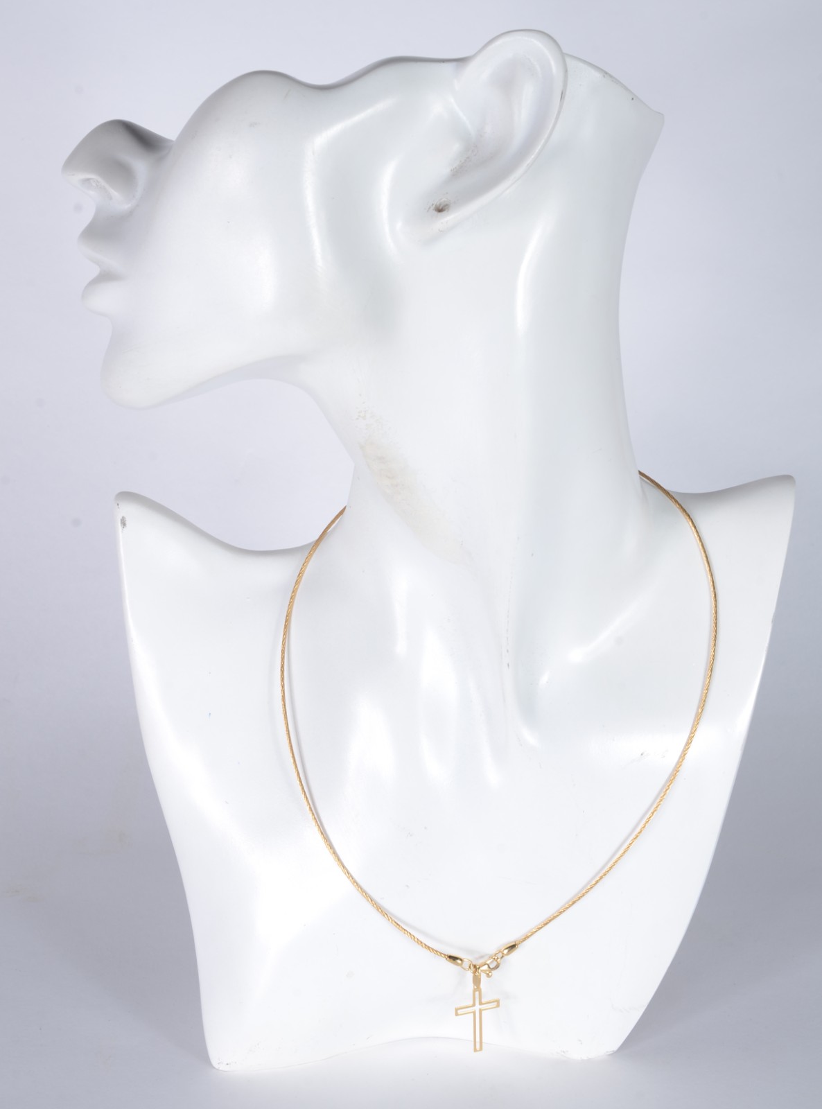 Gargantilha com pendente de ouro 18 k., contraste 750 mls. (Por... - foto 5 de 5