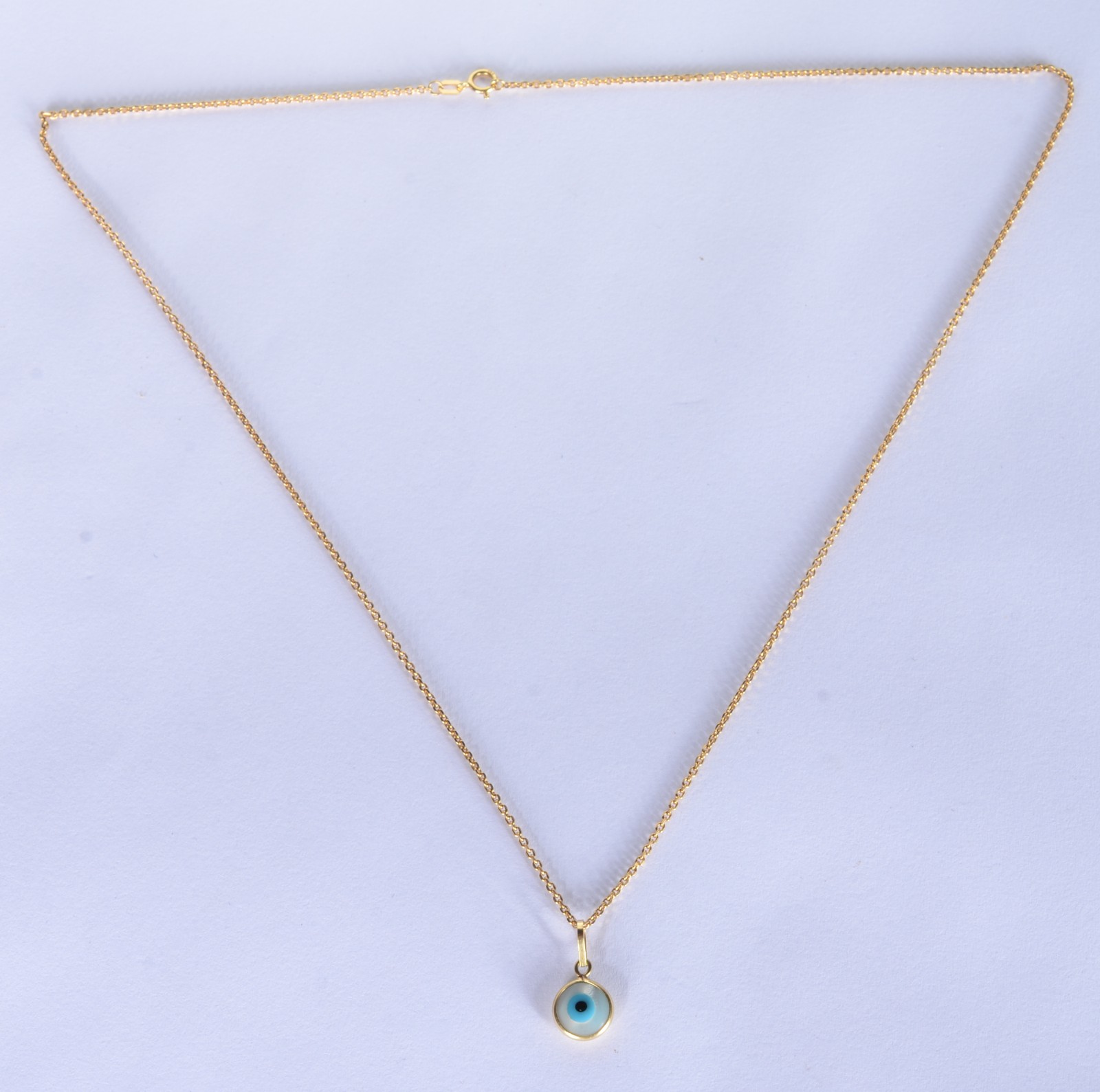 Colar com pendente de ouro 18 k., contraste 750 mls. (Por motivos de... - foto 2 de 4
