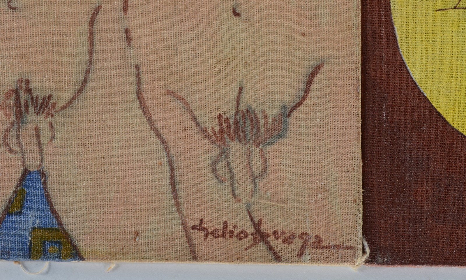 Três quadros - Acrílico sobre tela e acrílico e nanquim sobre tela... - foto 3 de 7