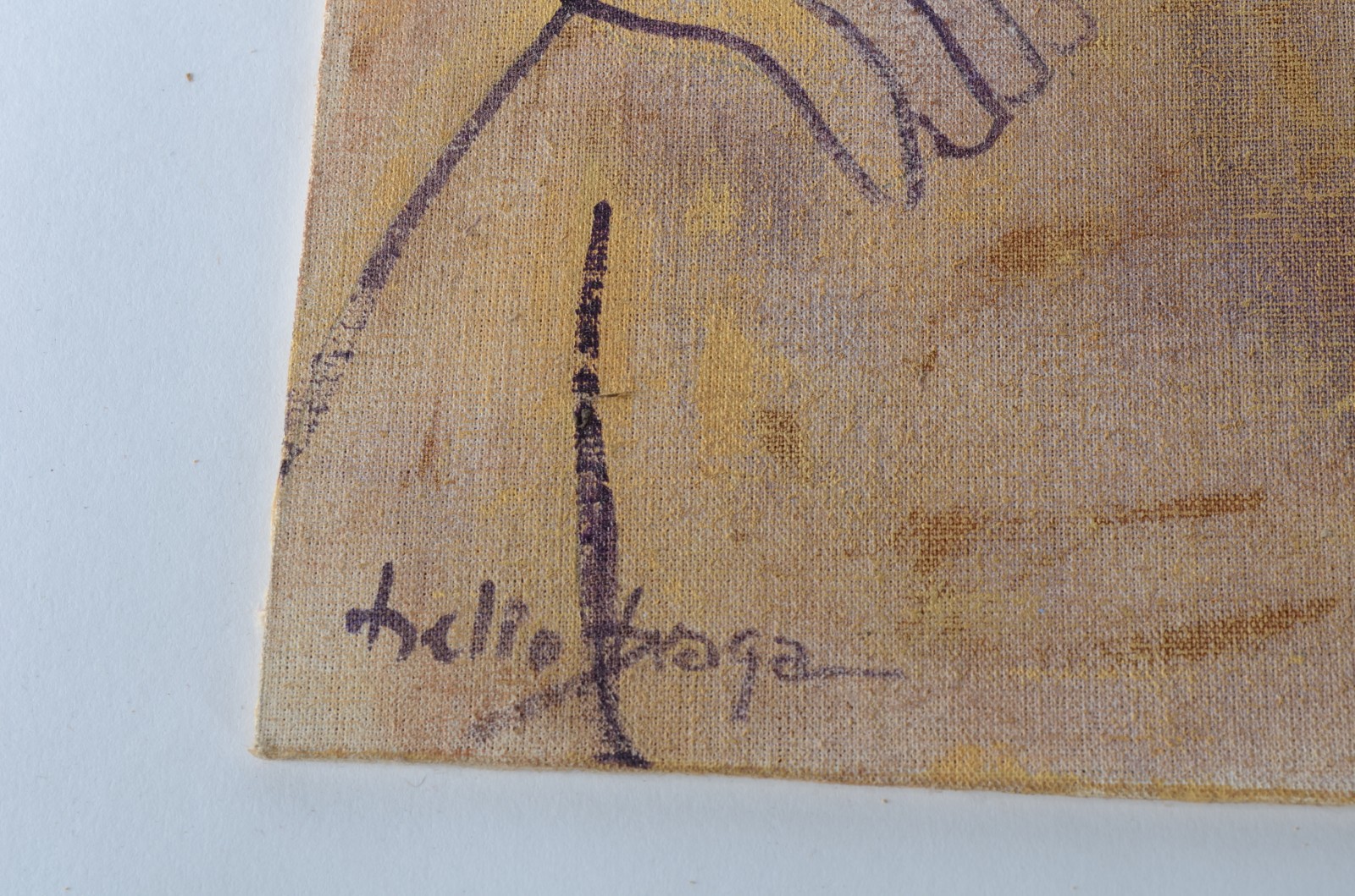 Três quadros - Acrílico sobre tela e acrílico e nanquim sobre tela... - foto 4 de 7
