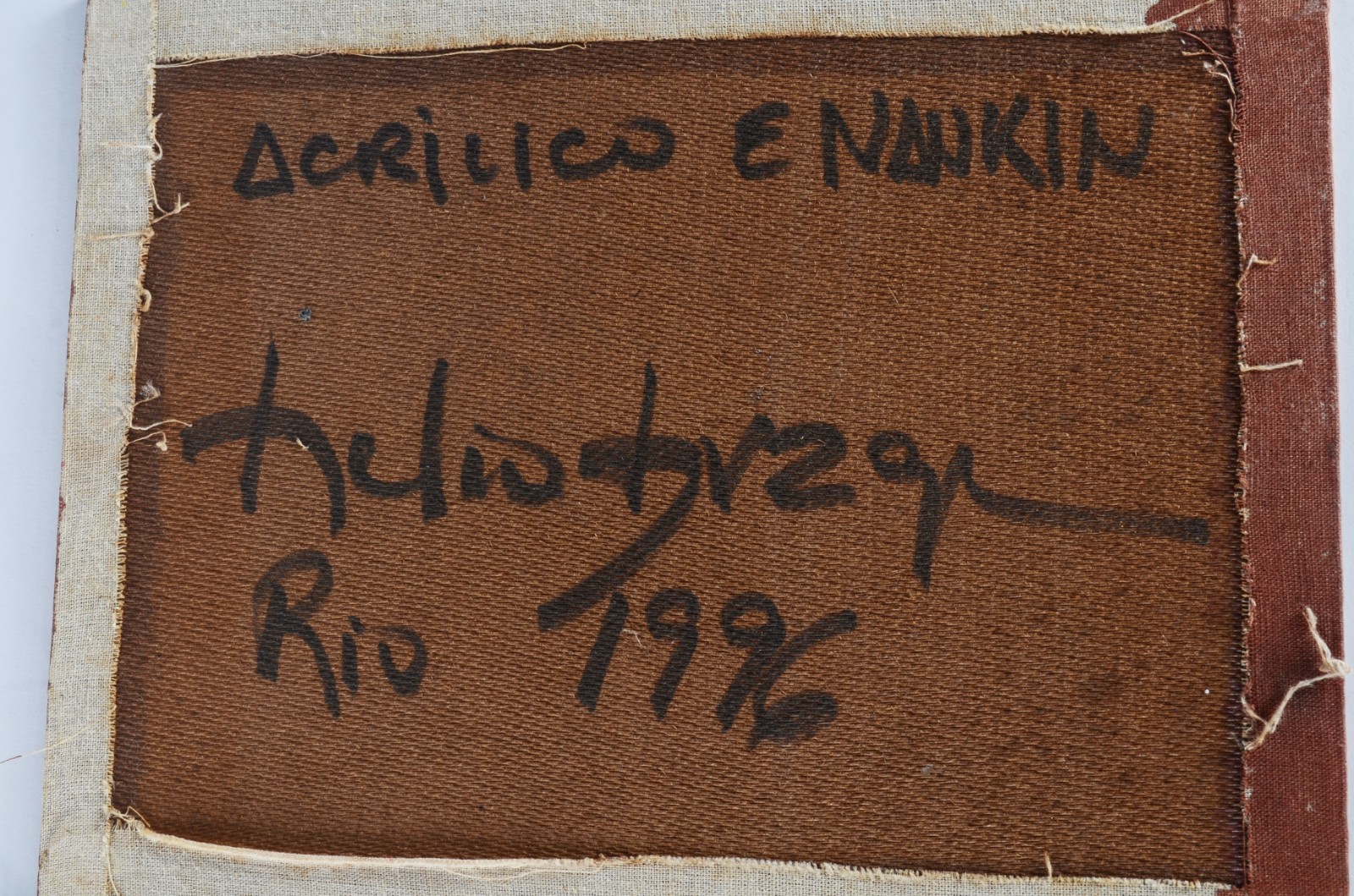 Três quadros - Acrílico sobre tela e acrílico e nanquim sobre tela... - foto 7 de 7