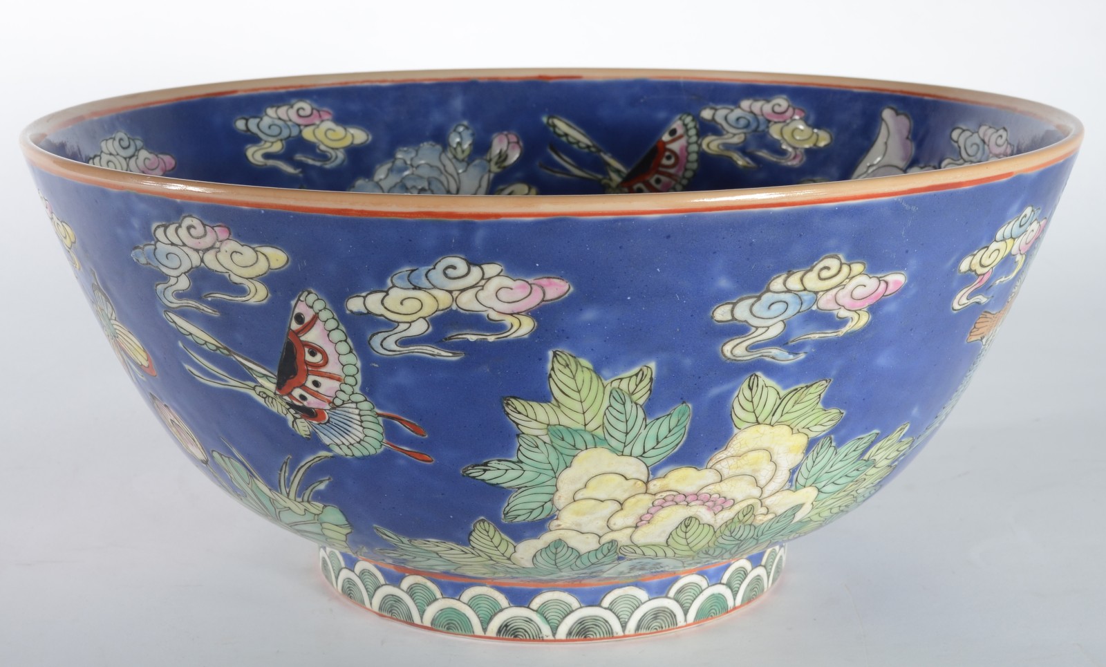 Bowl de porcelana oriental com base de madeira. - foto 4 de 7