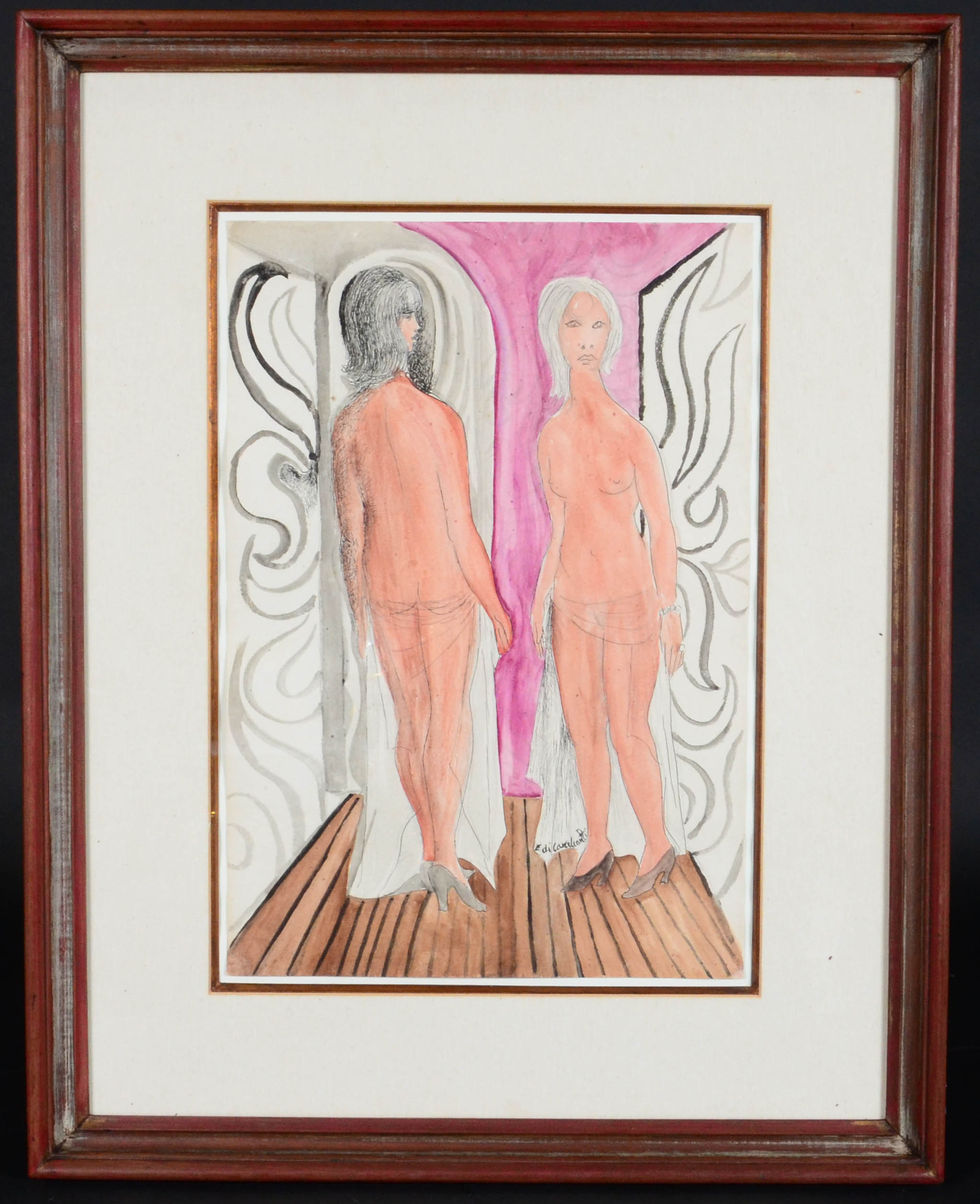 Di Cavalcanti (1897-1976), DUAS MULHERES - foto 1 de 3