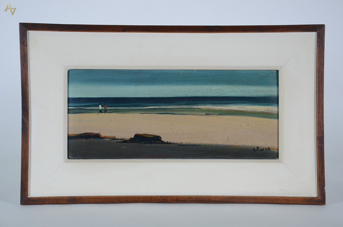 SYLVIO PINTO (1918 - 1997) - Marinha - ose - 21 x 50 - foto 1 de 3