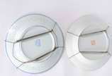 Oito pratos decorativos de porcelana oriental e... - Oito pratos decorativos de porcelana oriental em diversos modelos.