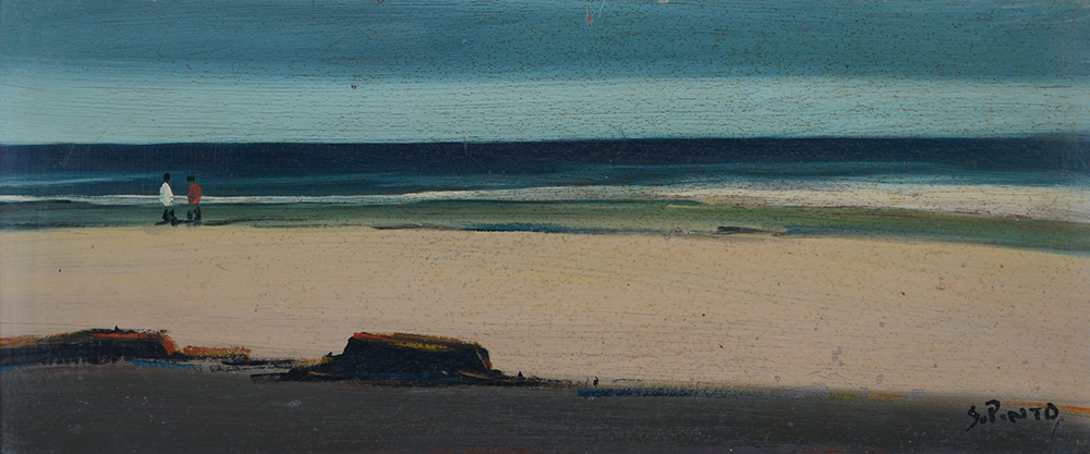 SYLVIO PINTO (1918 - 1997) - Marinha - ose - 21 x 50 - foto 2 de 3