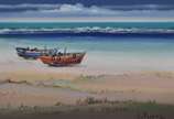 Sylvio Pinto (1918-1997), Barcos - Óleo sobre tela - datado 1978